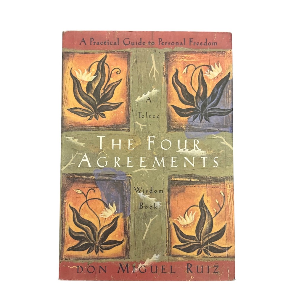 The Four Agreements Book Don Miguel Ruiz Toltec Wisdom Freedom‎ Spirituality